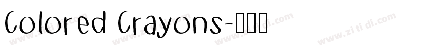 Colored Crayons字体转换